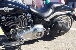 Sacoches Myleatherbikes sur Softail Fatboy (2)